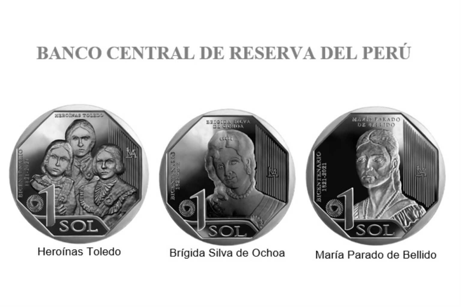 BCR presenta monedas alusivas a heroínas de la Independencia Cutivalú