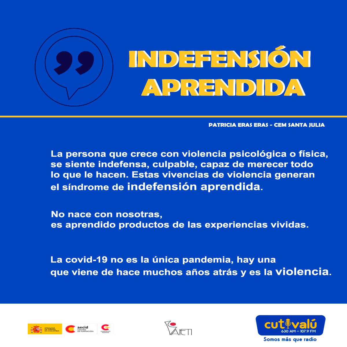 Las Vivencias De Violencia Pueden Generar En La Persona El Síndrome De ...