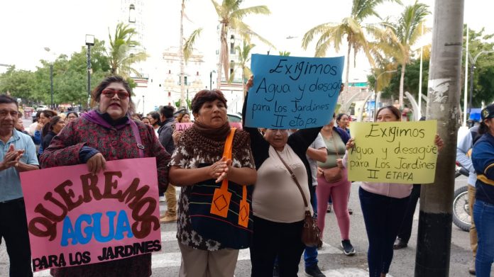 Sechura: vecinos protestan para exigir agua y alcantarillado en A.H. Los Jardines